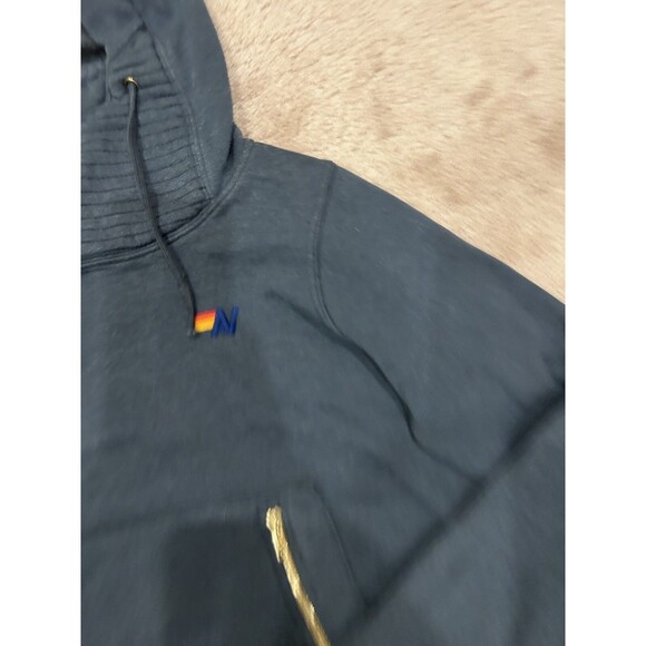 Aviator Nation Charcoal Grey Sweatsuit Set Ninja Hoodie Ombré Bolt Sweatpants - Picture 3 of 11